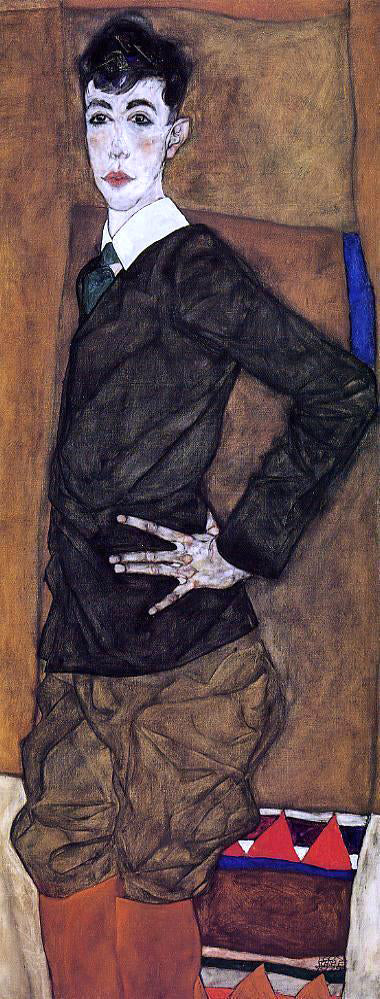  Egon Schiele Portrait of Erich Lederer - Canvas Art Print