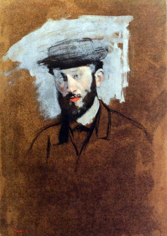  Edgar Degas Portrait of Eugene Manet (study) - Canvas Art Print