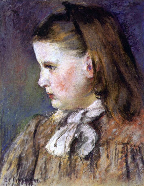  Camille Pissarro Portrait of Eugenie Estruc - Canvas Art Print