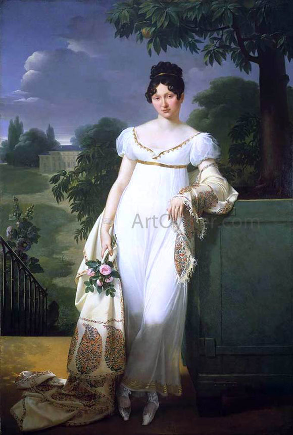  Merry-Joseph Blondel Portrait of Felicite-Louise de Durfort, Marechale de Beurnonville - Canvas Art Print
