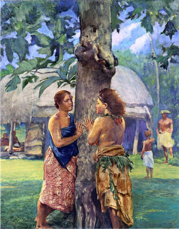  John La Farge Portrait of Faase, the Taupo of Fagaloa Bay, Samoa - Canvas Art Print