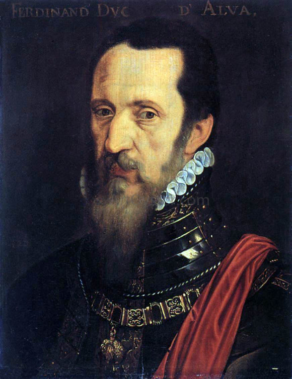 Willem Key Portrait of Ferdinand Alvarez de Toledo - Canvas Art Print