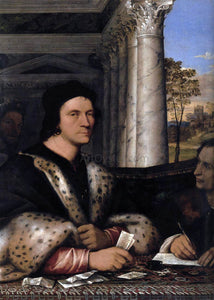  Sebastiano Del Piombo Portrait of Ferry Carondelet and his Secretaries - Canvas Art Print