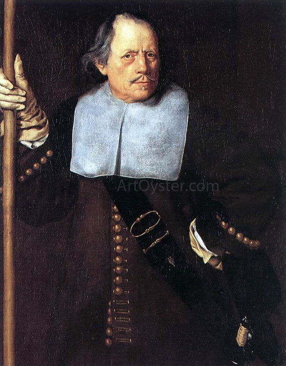  The Elder Jacob Van  Oost Portrait of Fovin de Hasque - Canvas Art Print