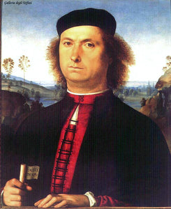  Pietro Perugino Portrait of Francesco delle Opere - Canvas Art Print