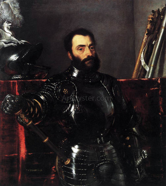  Titian Portrait of Francesco Maria della Rovere, Duke of Urbino - Canvas Art Print