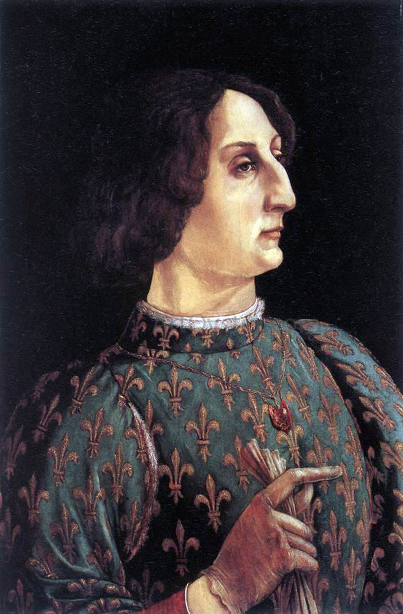  Piero Del Pollaiuolo Portrait of Galeazzo Maria Sforza - Canvas Art Print