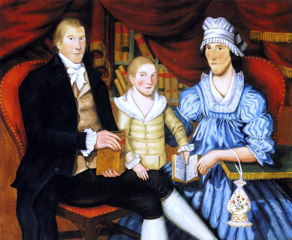  Jonathan Budington Portrait of George Eliot and Family - Canvas Art Print