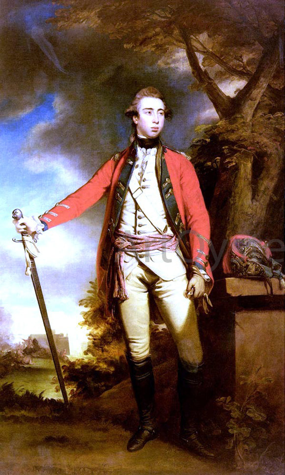  Sir Joshua Reynolds Portrait Of George Townshend, Lord Ferrers - Canvas Art Print