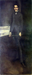  James McNeill Whistler Portrait of George W. Vanderbilt - Canvas Art Print