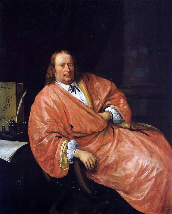  Jan Steen Portrait of Gerrit Gerritsz Schouten - Canvas Art Print