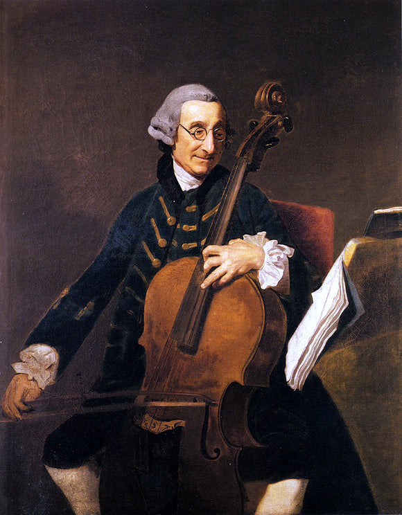  Johann Zoffany Portrait Of Giacomo Cervetto (1680-1783) - Canvas Art Print