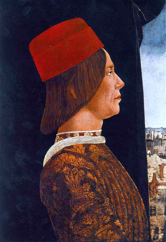  Ercole De' Roberti Portrait of Giovanni II Bentivoglio - Canvas Art Print