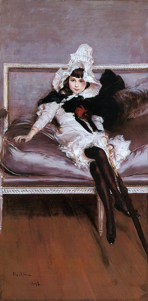  Giovanni Boldini Portrait of Giovinetta Errazuriz - Canvas Art Print