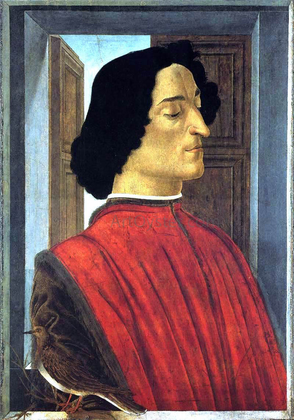  Sandro Botticelli Portrait of Giuliano de' Medici - Canvas Art Print