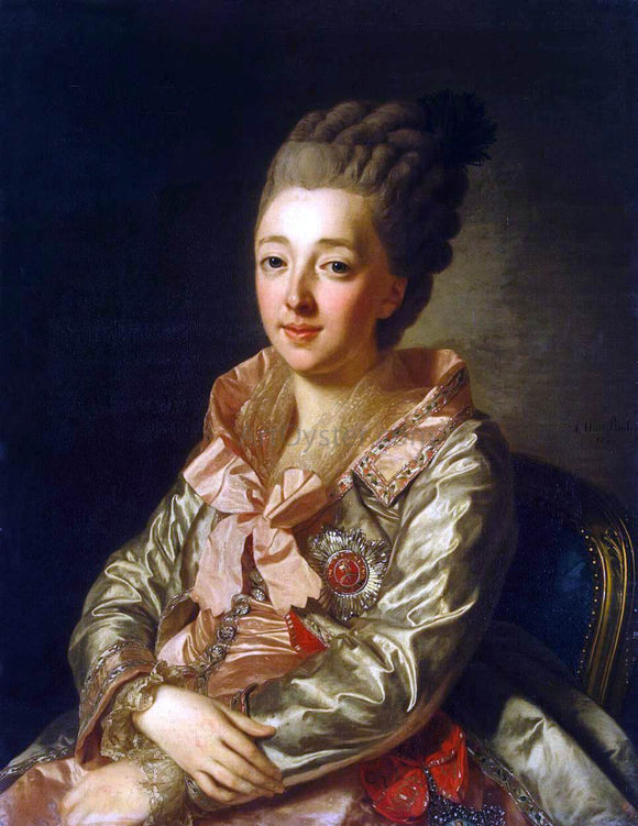  Alexander Roslin Portrait of Grand Duchess Natalia Alexeyevna - Canvas Art Print