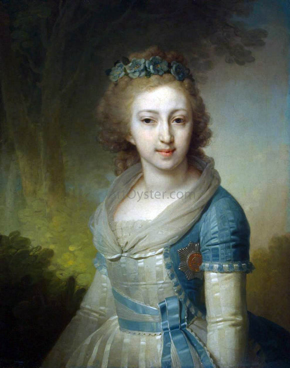  Vladimir Lukich Borovikovsky Portrait of Grand Duchess Yelena Pavlovna - Canvas Art Print