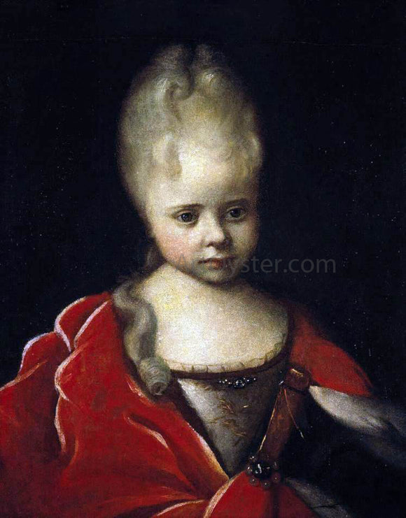  Ivan Nikitich Nikitin Portrait of Grand Duchess Yelizaveta Petrovna as a Child - Canvas Art Print