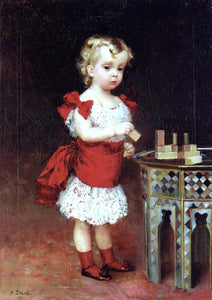  Albert Edelfelt Portrait of Grand Duke Andrei Vladimirovich as a Child - Canvas Art Print