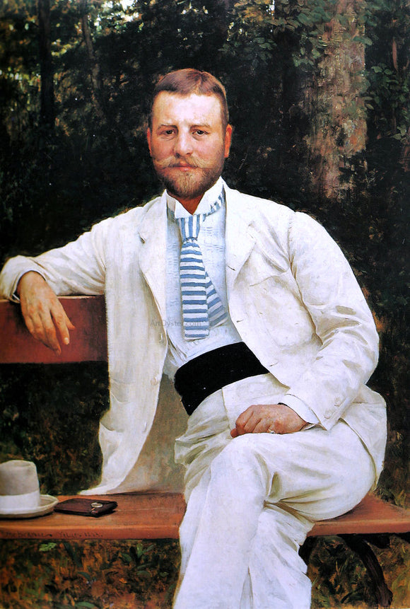  Vlaho Bukovac Portrait of Gustav Pongratz - Canvas Art Print