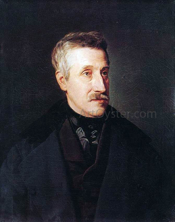  Ferdinand Georg Waldmuller Portrait of Gyorgy Gaal - Canvas Art Print