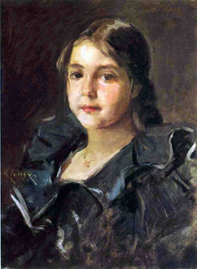  William Merritt Chase Portrait of Helen Velasquez Chase - Canvas Art Print