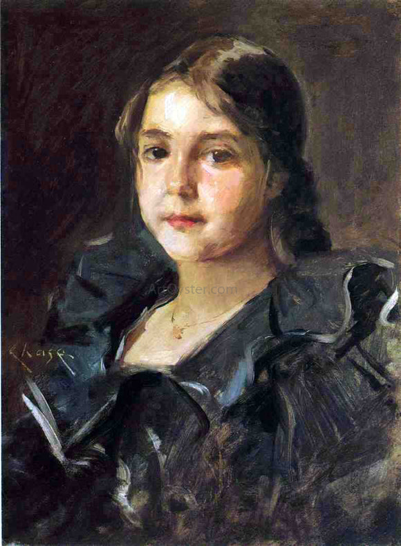  William Merritt Chase Portrait of Helen Velasquez Chase - Canvas Art Print