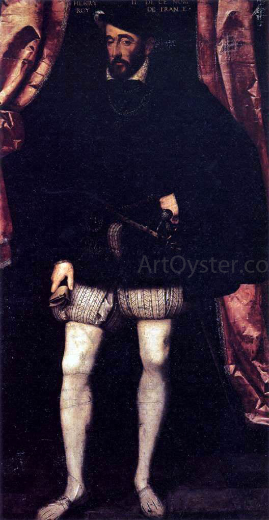  Francois Clouet Portrait of Henri II - Canvas Art Print