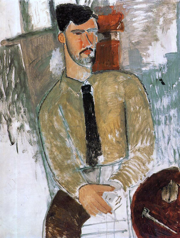  Amedeo Modigliani Portrait of Henri Laurens - Canvas Art Print