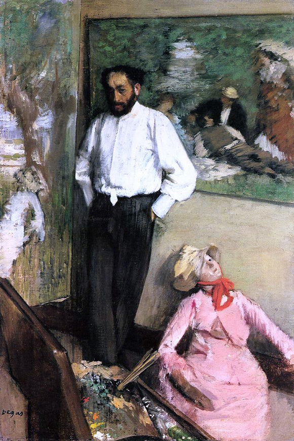 Edgar Degas Portrait of Henri Michel-Levy - Canvas Art Print