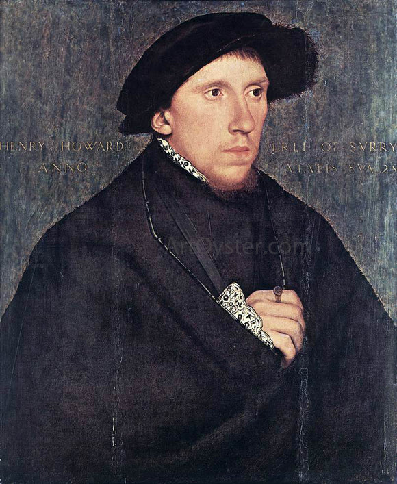  The Younger Hans Holbein Portrait of Henry Howard, the Earl of Surrey - Canvas Art Print