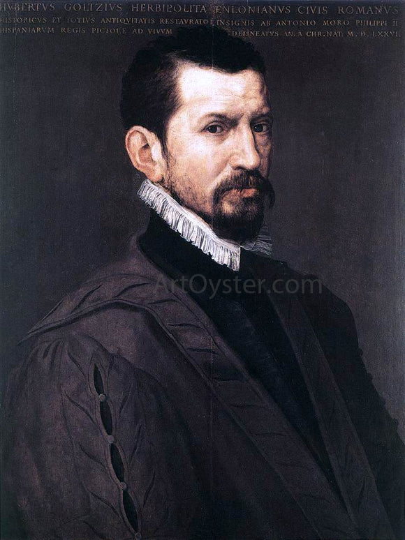  Anthonis Mor Van Dashorst Portrait of Hubert Goltzius - Canvas Art Print