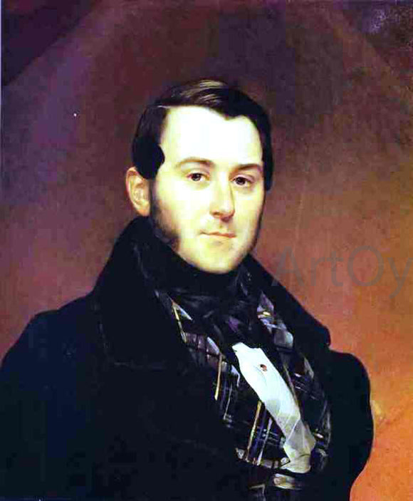  Karl Pavlovich Brulloff Portrait of I. A. Beck - Canvas Art Print