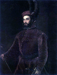  Titian Portrait of Ippolito dei Medici - Canvas Art Print