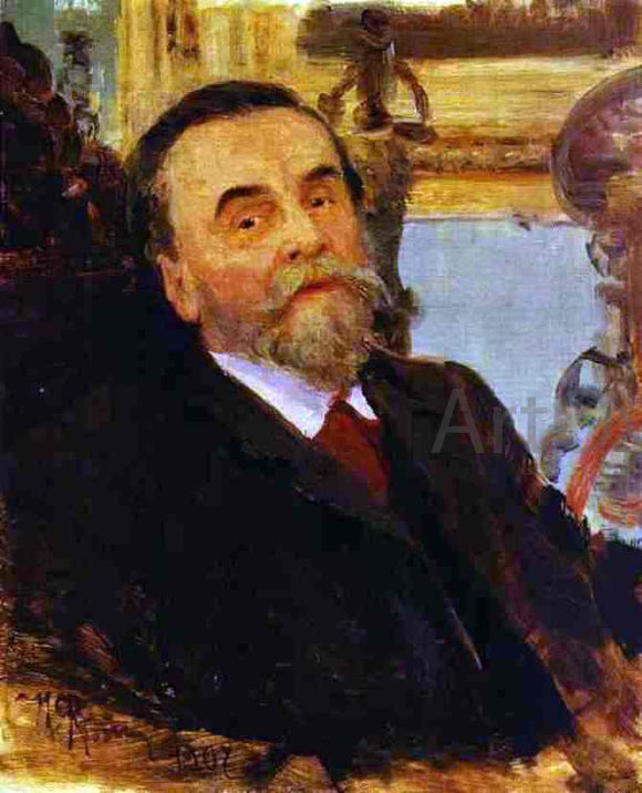  Ilia Efimovich Repin Portrait of Ivan Zvetkov - Canvas Art Print