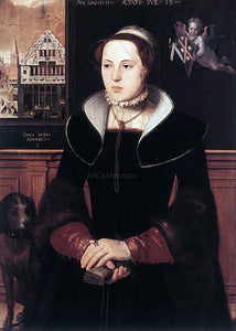  Pieter Pourbus Portrait of Jacquemyne Buuck - Canvas Art Print