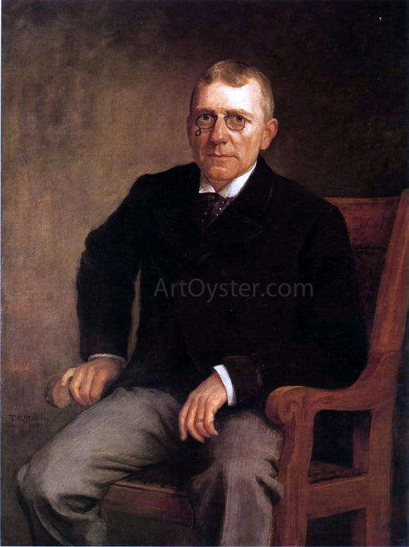  Theodore Clement Steele Portrait of James Whitcomb Riley - Canvas Art Print