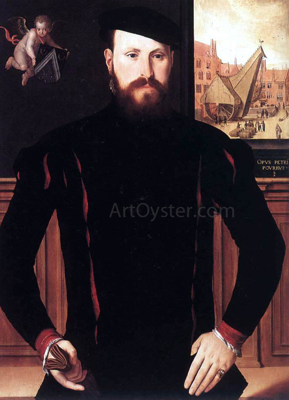  Pieter Pourbus Portrait of Jan van Eyewerve - Canvas Art Print