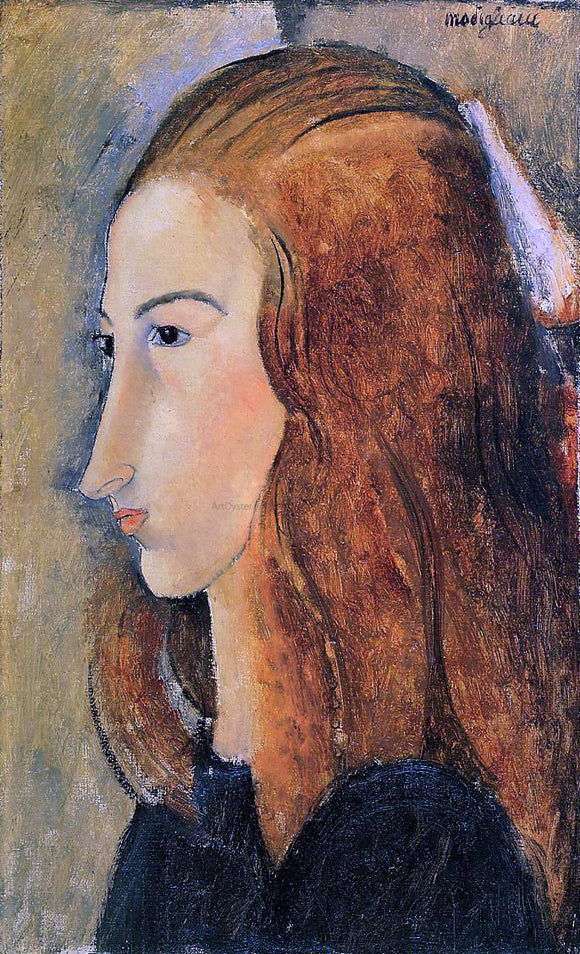  Amedeo Modigliani Portrait of Jeanne Hebuterne - Canvas Art Print