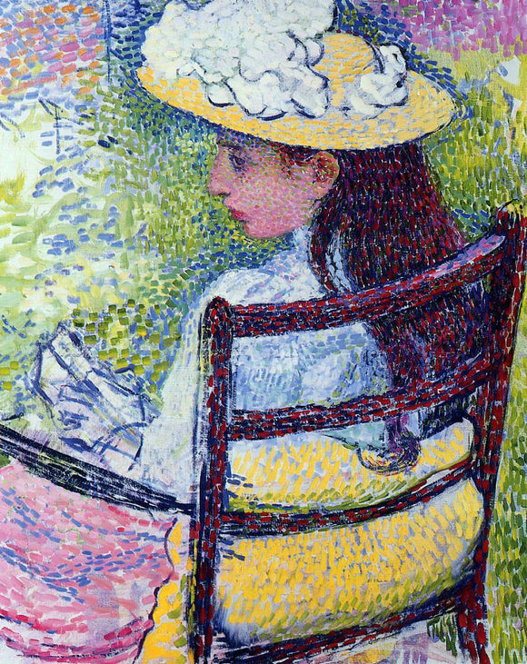  Theo Van Rysselberghe Portrait of Jeanne Pissarro - Canvas Art Print