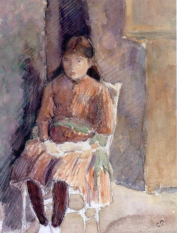 Camille Pissarro Portrait of Jeanne, the Artist's Daughter - Canvas Art Print