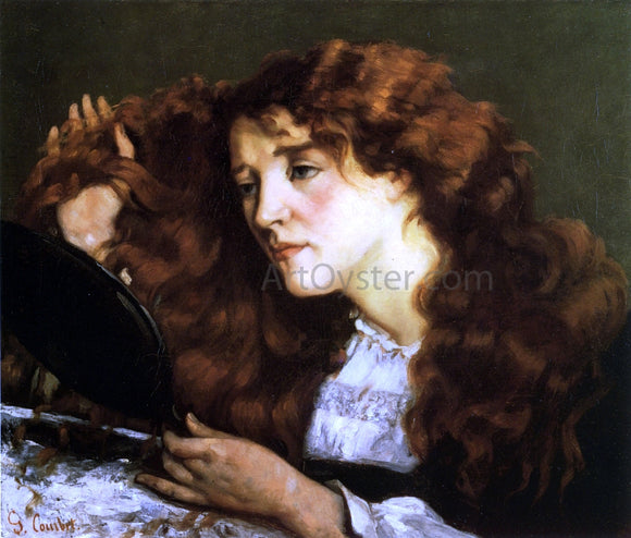  Gustave Courbet Portrait of Jo, the Beautiful Irish Woman - Canvas Art Print