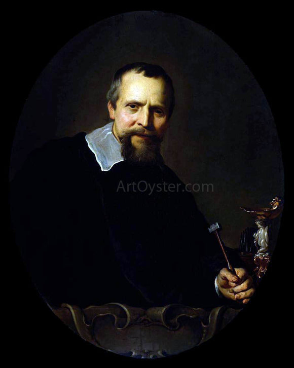  Jacob Adriaensz Backer Portrait of Johannes Lutma - Canvas Art Print