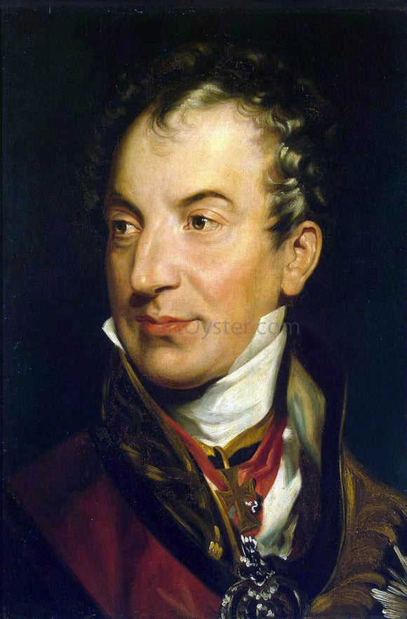  Sir Thomas Lawrence Portrait of Klemens Wenzel von Metternich - Canvas Art Print