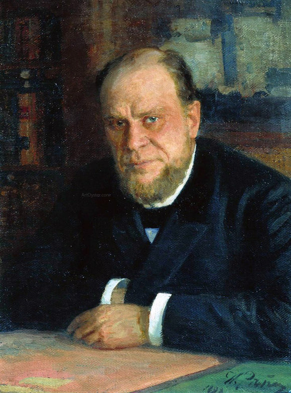  Ilia Efimovich Repin Portrait of Lawyer Anatoly Fyodorovich Koni - Canvas Art Print