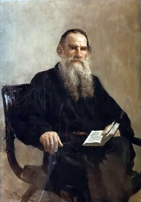  Ilya Repin Portrait of Leo Tolstoy - Canvas Art Print