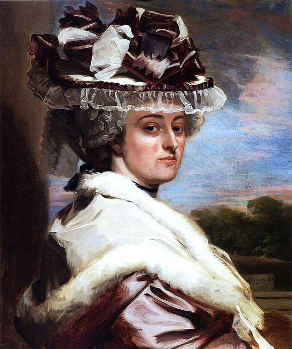  John Singleton Copley Portrait of Letitia F. Balfour - Canvas Art Print