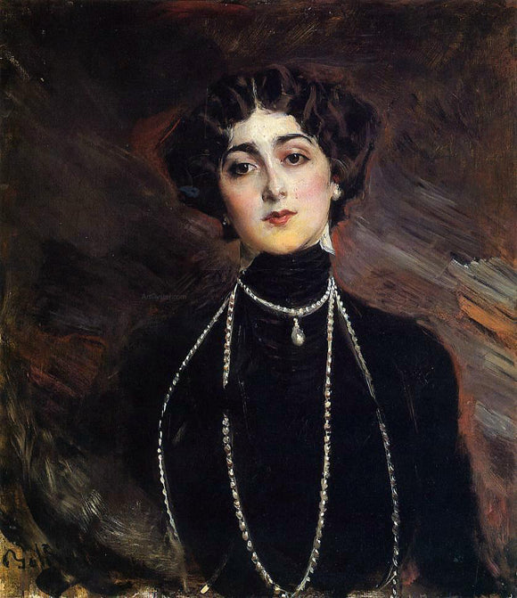  Giovanni Boldini Portrait of Lina Cavalieri - Canvas Art Print