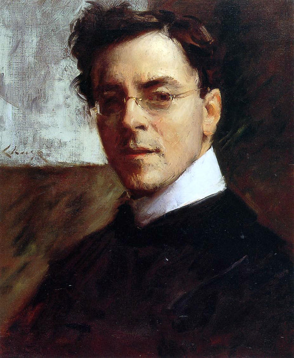  William Merritt Chase Portrait of Louis Betts - Canvas Art Print