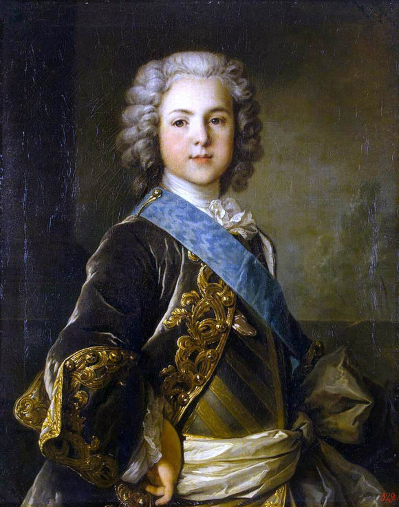  Louis Tocque Portrait of Louis, Grand Dauphin of France - Canvas Art Print